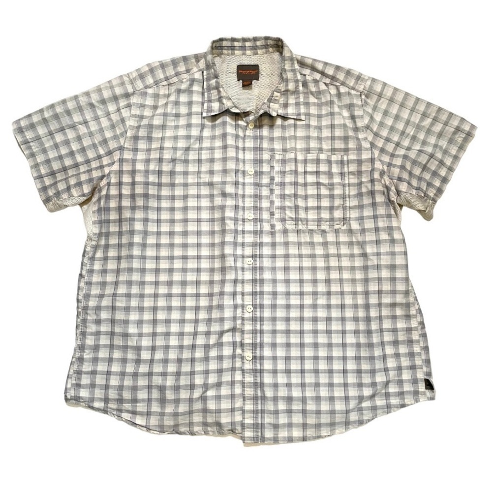 Northwest Territory plaid vented short sleeve shirt sz 3XL